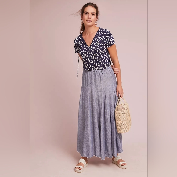 Maeve by Anthropologie Women's Short Sleeve Clement Tee Top, Size Small - Picture 2 of 9